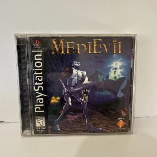 MediEvil (Sony PlayStation 1, 1998) PS1 Black Label Complete w/ Manual FAST SHIP