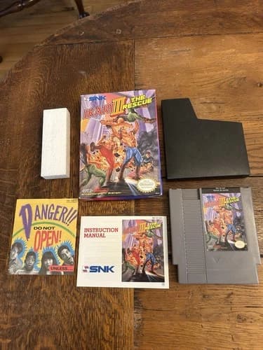 Ikari Warriors III: The Rescue, CIB With Game, Manual And Inserts