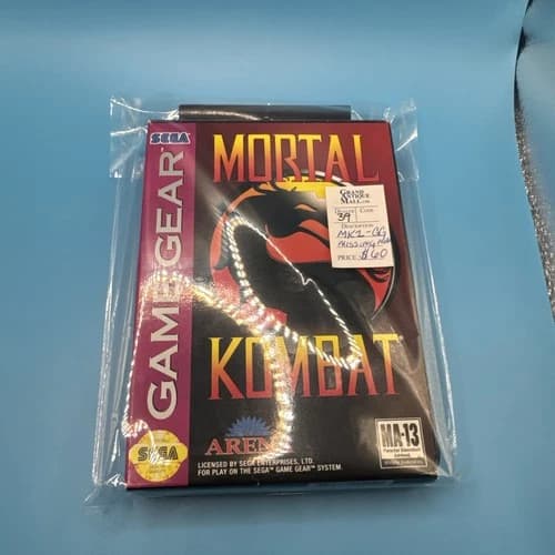 Mortal Kombat (Sega Game Gear, 1992) Complete In Box
