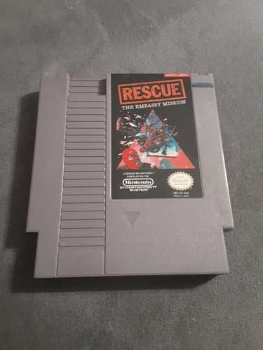 Rescue The Embassy Mission (Nintendo Entertainment System 1990) Tested Authentic