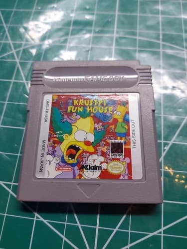 Krusty's Fun House Nintendo Gameboy game, Tested and working