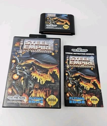 STEEL EMPIRE SEGA GENESIS COMPLETE IN BOX