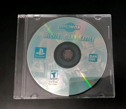 Digimon Digital Card Battle PS1 (Sony PlayStation 1, 2001) - TESTED -