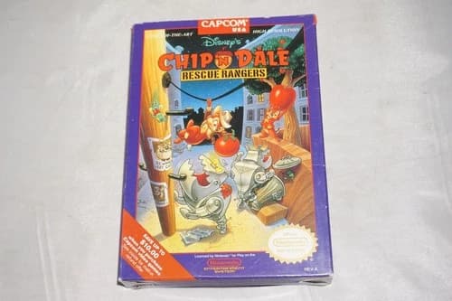 Disney's Chip 'N Dale: Rescue Rangers (Nintendo NES) Complete in Box CIB