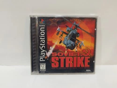 Soviet Strike (Sony PlayStation 1, 1996), complete, and tested.