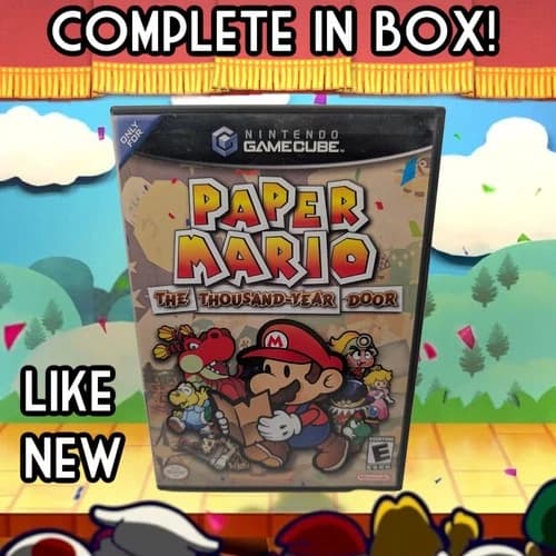 Nintendo Paper Mario: The Thousand-Year Door GameCube 2004 CIB Role Playing