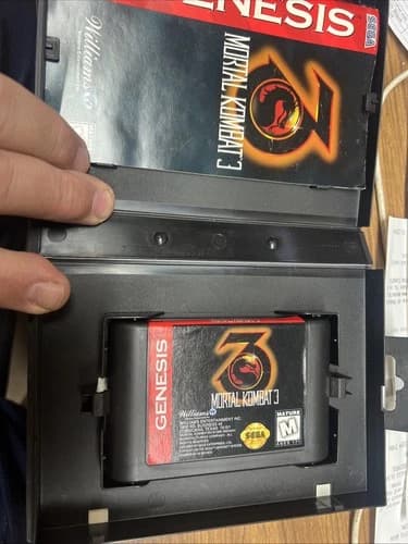 MORTAL KOMBAT 3 - Sega Genesis 1995-Game, Box, Manual (Authentic & Tested - CIB)