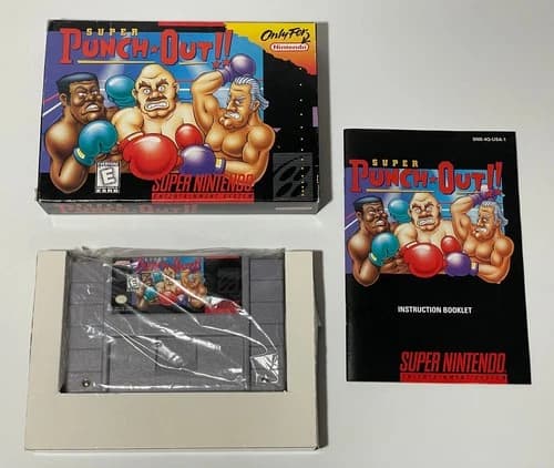 Super Punch Out SNES Nintendo Complete in Box CIB