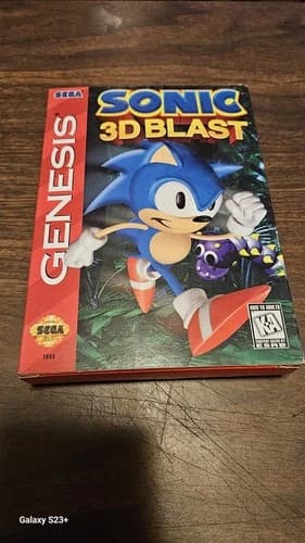 Sonic 3D Blast Sega With MANUAL Complete In Original Box
