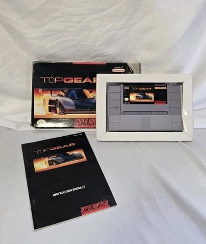 Top Gear (1992) Super Nintendo SNES CIB