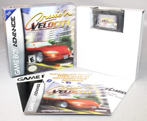 Cruis'n Velocity GBA Game Boy Advance Complete CIB Great Condition w/ Reg Rare!