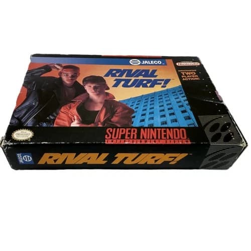 Rival Turf! – Super Nintendo (Complete In‑Box) Medium wear/ fading