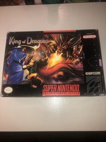 King of Dragons Super Nintendo Complete SNES Capcom 1994