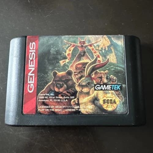Brutal: Paws of Fury (Sega Genesis, 1994) Cartridge Only Tested