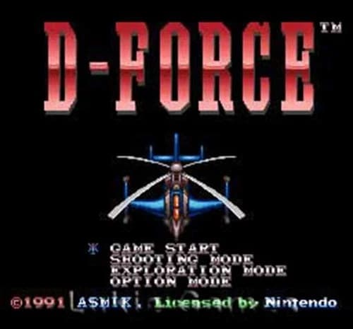D-Force - SNES Super Nintendo Game