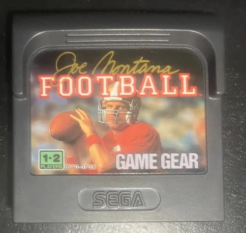 Joe Montana Football - Sega Game Gear - Good Condition