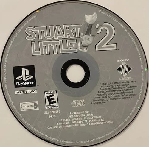 Stuart Little 2 (Sony PlayStation 1, PS1) DISC ONLY | NO TRACKING | M41