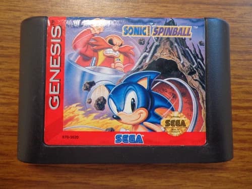 Sonic Spinball - CARTRIDGE ONLY - (Sega Genesis, 1993)
