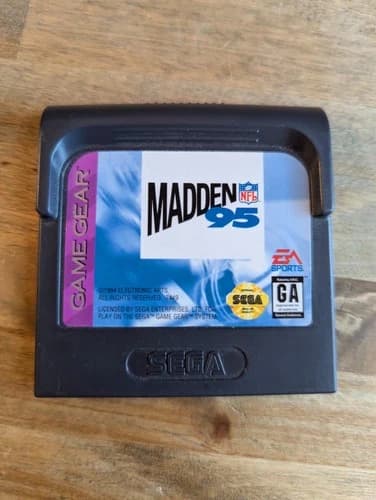 Madden NFL 95 (Sega Game Gear, 1995) TESTED WORKING