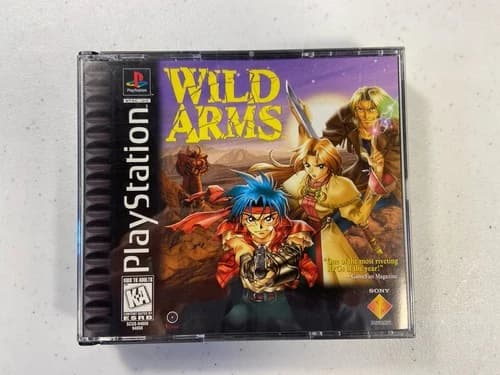 Wild Arms Sony PlayStation 1 complete with case and manual 1997 RPG CIB PSX