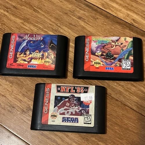 Disney's Aladdin—Desert Demolition—NFL '95 (Sega Genesis, 1993-1995)