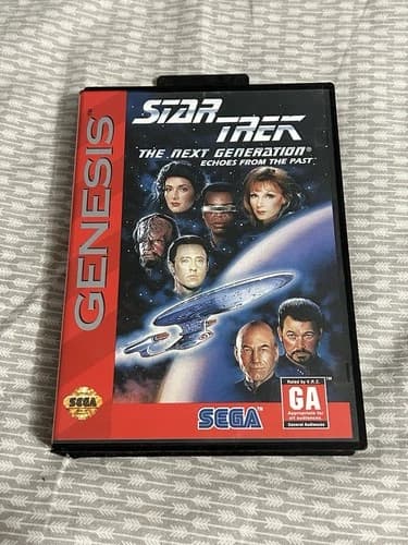 Star Trek: The Next Generation - Echoes From the Past (Sega Genesis 1994) CIB