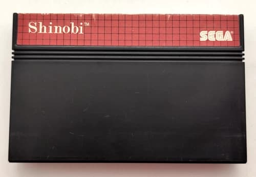 Shinobi (Sega Master System SMS, 1988) *Cart Only* Authentic Tested & Cleaned!