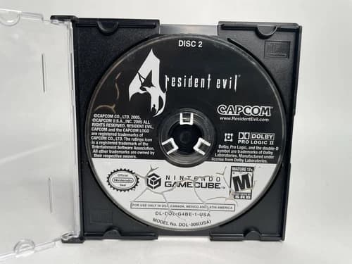Resident Evil 4 Disc 2 (Nintendo GameCube, 2005) Disc Only