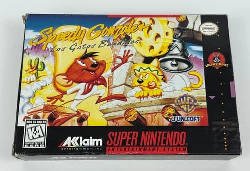 Speedy Gonzales: Los Gatos Bandidos SNES Super Nintendo 1994 CIB Complete Tested