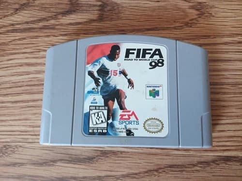 N64 Nintendo 64 FIFA 98 Road To World Cup Video Game Cartridge