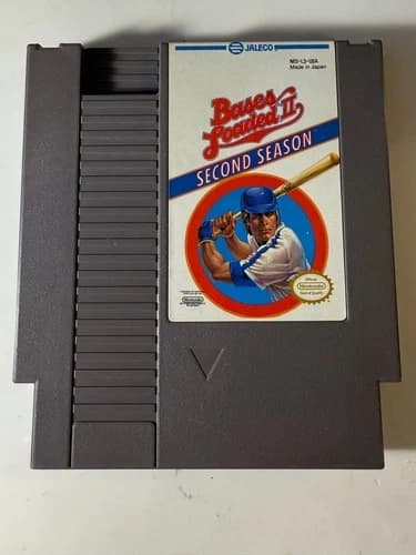 Bases Loaded II 2 Second Season ORIGINAL Nintendo NES Game - TESTED