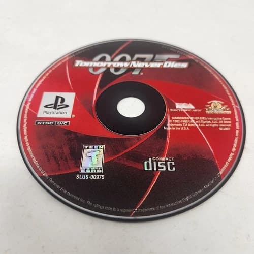 Tomorrow Never Dies 007 PS1 PlayStation 1 NTSC-U/C Disk Only Tested Working