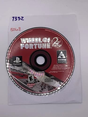 Wheel of Fortune: 2nd Edition (PlayStation 1, PS1) Disc Only - No Tracking 7332