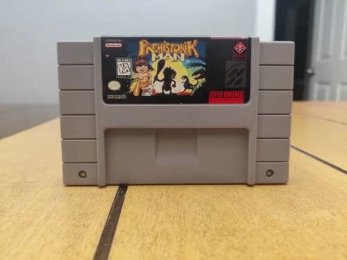 Super Nintendo - Prehistorik Man Snes Authentic Tested