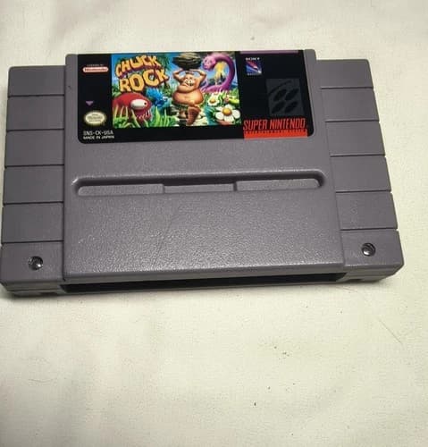 Sony Imagesoft Chuck Rock Super Nintendo SNES Game Cartridge NTSC-U/C US/Canada