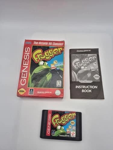 Frogger (Sega Genesis, 1998) CIB Complete with Manual Tested and Working