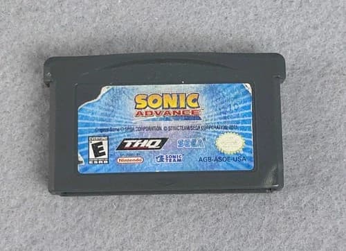 Sonic Advance For Game boy Advance GB-GBA-NDS Fast Shipping Tested 2002