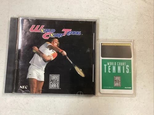 World Court Tennis (TurboGrafx-16, 1989) CIB Manual Tested