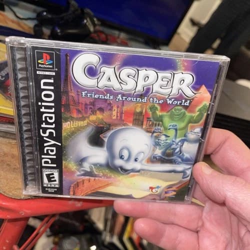 Casper: Friends Around the World Sony PS1 PlayStation 1 2000 CIB PS1 Free Ship