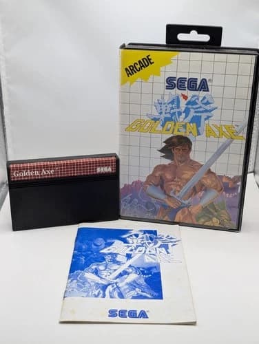 Golden Axe (Sega Master System, 1989) CIB Tested & Working
