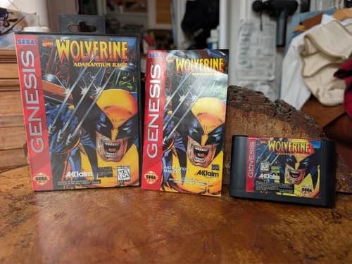 Wolverine: Adamantium Rage Sega Genesis Complete in Box CIB Tested and Working