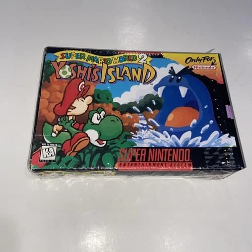Super Mario World 2 Yoshi's Island Super Nintendo CIB Rare