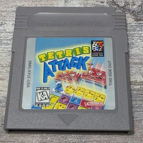 Tetris Attack Nintendo Game Boy Puzzle Game Cartridge NTSC-U/C Authentic Tested