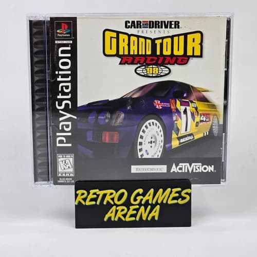 Car and Driver Presents: Grand Tour Racing 98 (PlayStation 1 PS1) CIB COMPLETE
