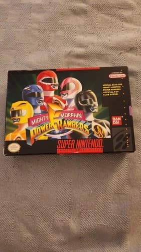 Mighty Morphin Power Rangers (Super Nintendo SNES) CIB Complete NICE CONDITION