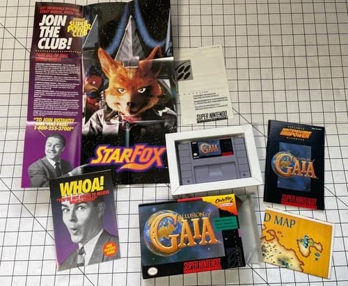 Illusion of Gaia Super Nintendo Snes Complete CIB w/Map Manual