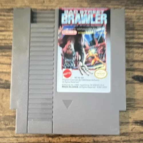Mattel Bad Street Brawler Nintendo NES Game Cartridge NTSC-U/C US/Canada