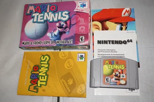 Mario Tennis (Nintendo 64 N64) Complete in Box CIB