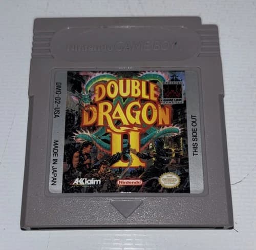 Double Dragon 2 II (Nintendo Game Boy) Authentic Tested cartridge only