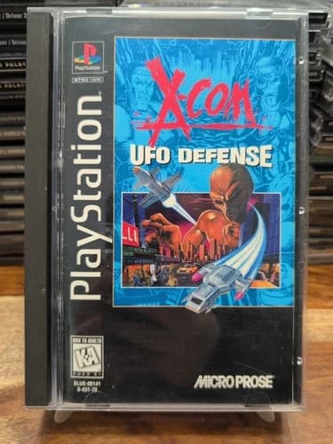 X-COM UFO Defense (Sony PlayStation 1, 1995) CIB Complete With Reg Xcom